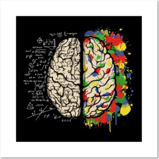 Left and Right Brain Posters and Art